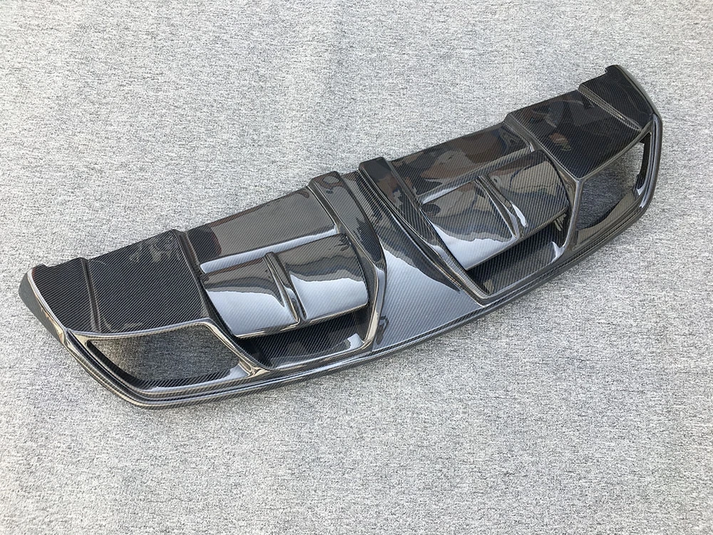 Carbon Fiber Rear Diffuser Bumper Cover For Mercedes CLA Class Benz W117 CLA45 2013-2018 P Style Lip FRP Guard Plate Spoiler