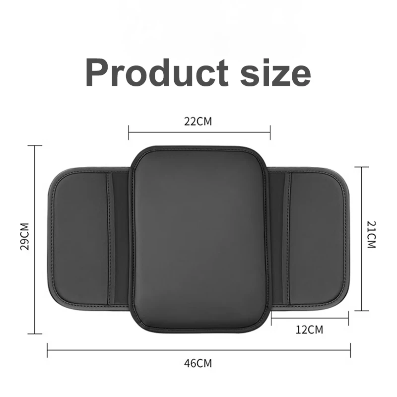 Car Armrest Cushion With Storage Pocket-Anti-Slip Scratch-Resistant Elbow Support Pad For Mercedes Benz A B R G Class W204 W251