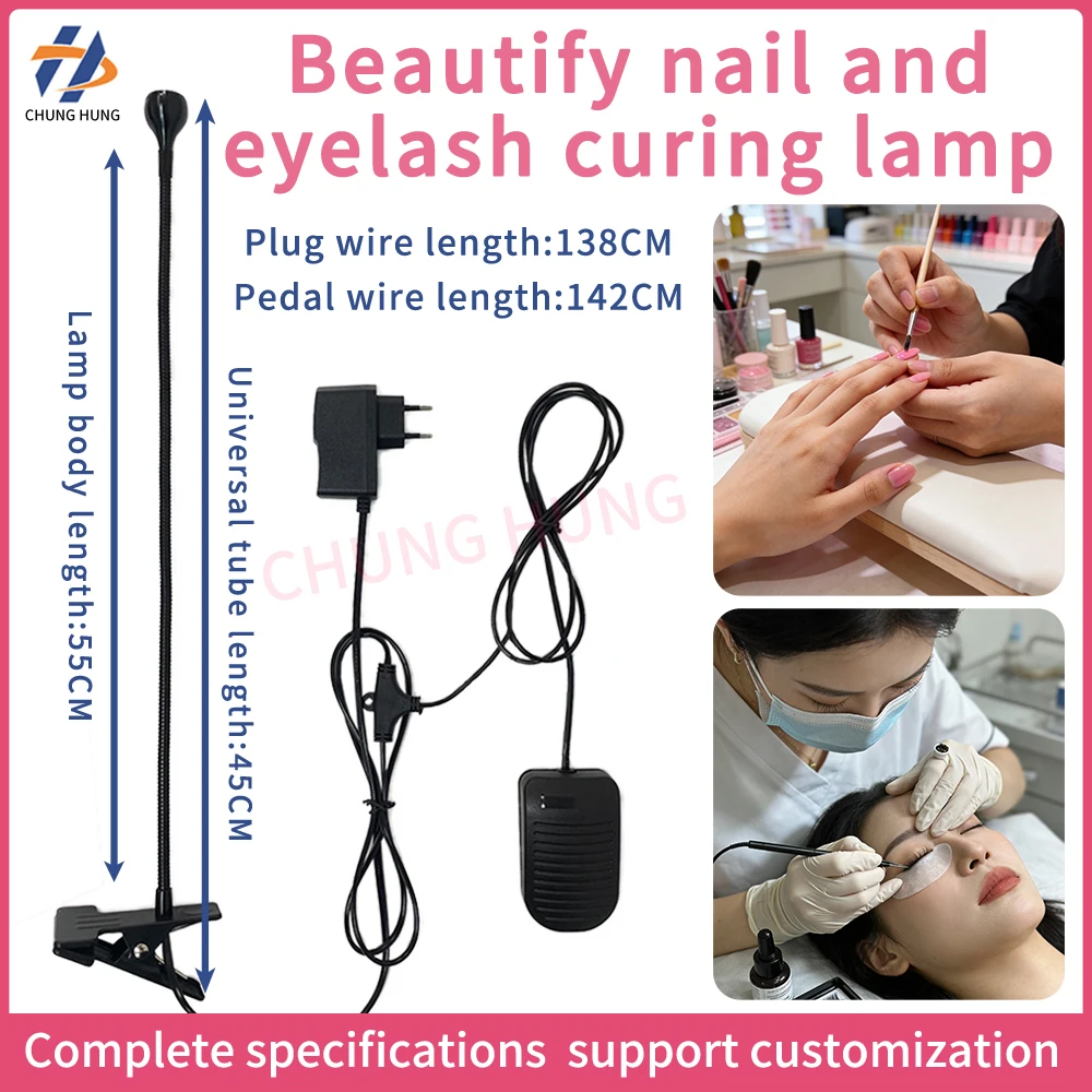 5W High-Power UV Curing Lamp Green Light for Nail Eyelash Mobile Phone Repair Shadowless Adhesive for Glass Acrylic Oil-based