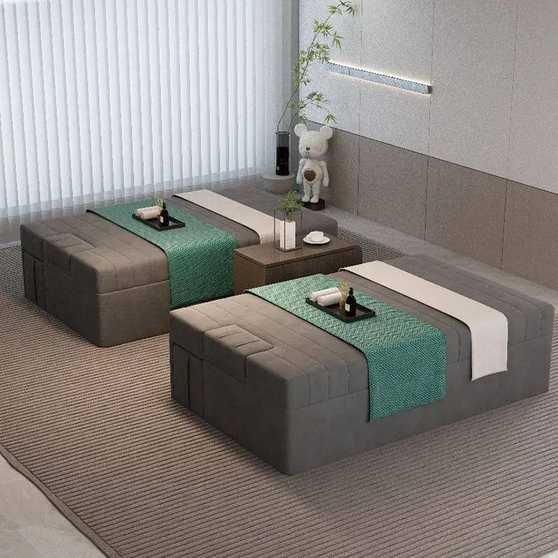 Luxury Facial Massage Bed Tattoo Dressing Head Spa Beauty Massage Bed Dressing Lounger Foot Cabeceira De Cama Salon Furniture