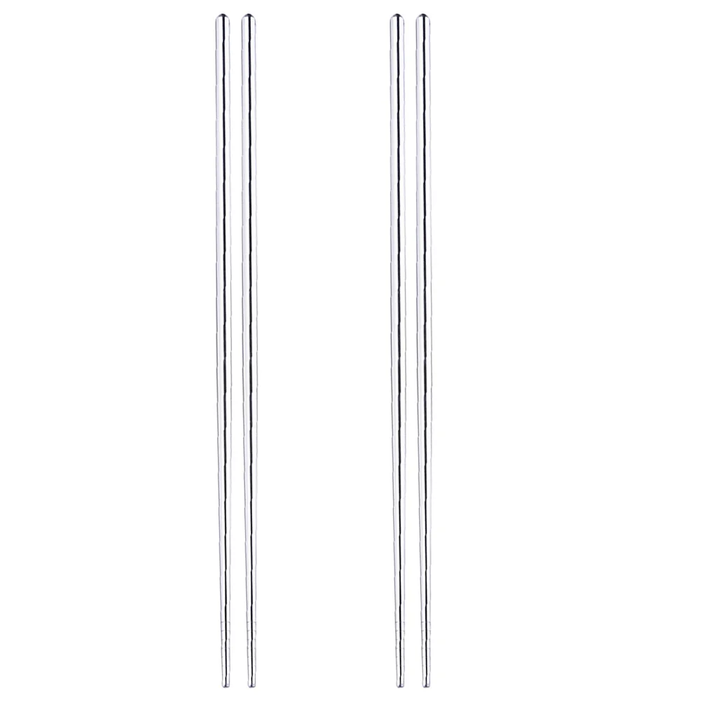 

2Pair Extra Long Stainless Steel Chopsticks 14 Inch Secure Grip Hot Pot Cooking Frying Noodle Chopsticks Long Cooking Utensils