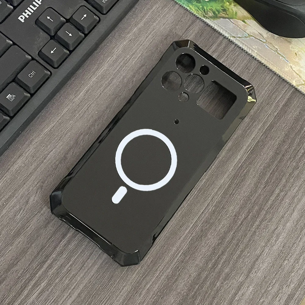 Case For Blackview BL8000 Casing Clear Case Phone Case Cover Support Magnetic Wireless Charger with Holder
