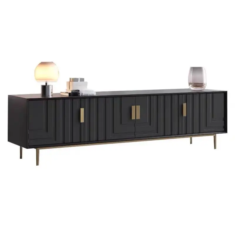 Nordic TV cabinet, modern large and small apartment living room TV cabinet combination, Italian minimalist locker floor cabinet