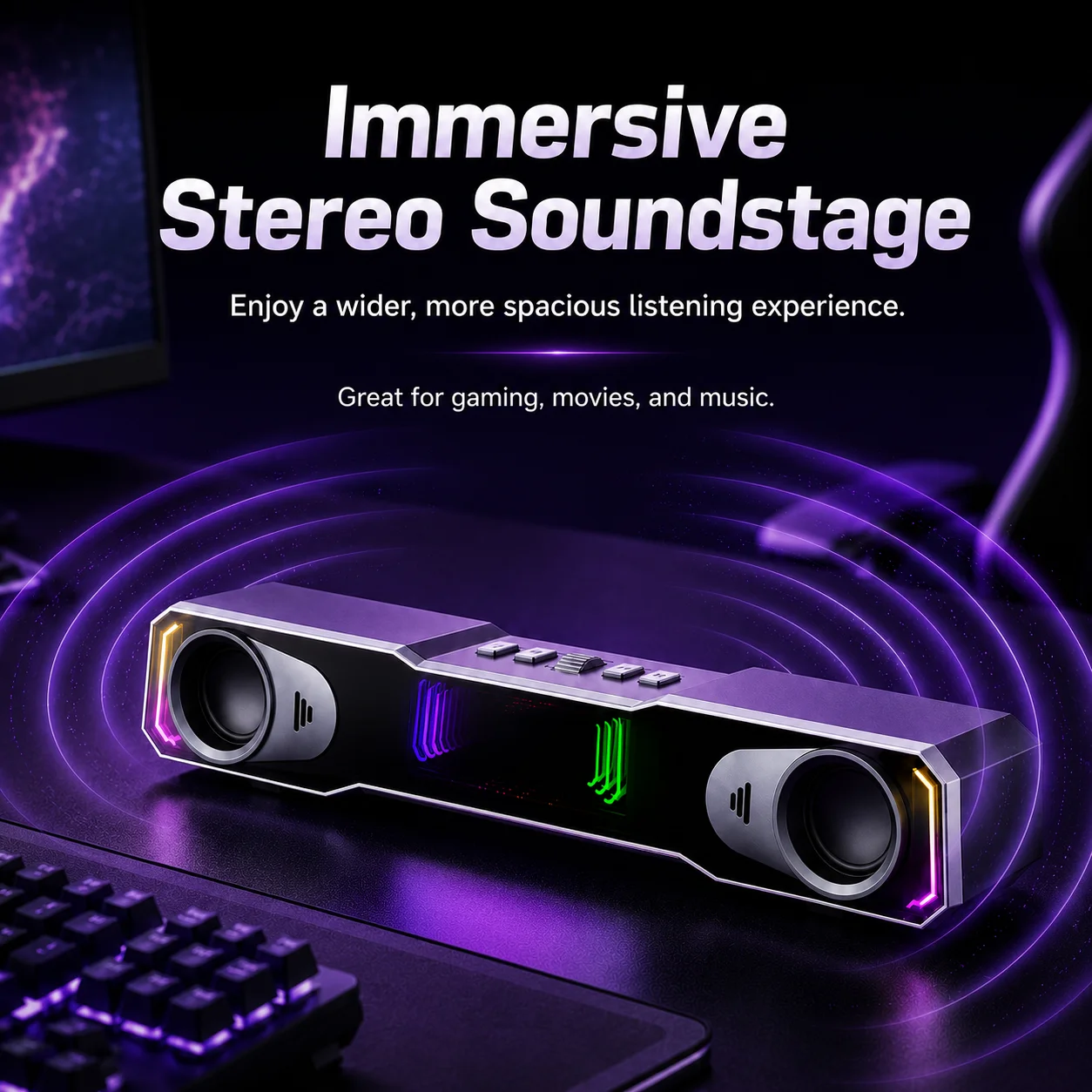 Desktop-Gaming-Lautsprecher Bl – Rgb Computer Soundbar For Pc Bewertung und Preis