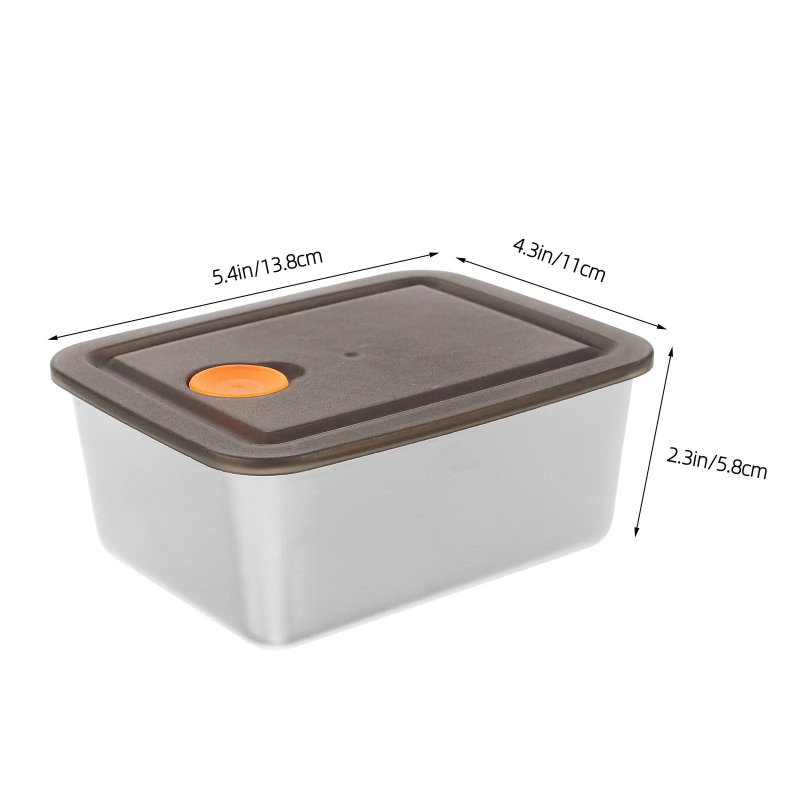 Stainless Steel Preservation Box Small Compact Reusable Food Storage Container Tight Sealing Fresh Keeper Snack Meal Prep