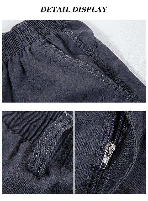 Herren hose neue Cargo hose Outdoor-Freizeit hose Baumwolle bequeme dünne Jogging hose Multi-Pocket-Arbeits hose – Detail 10