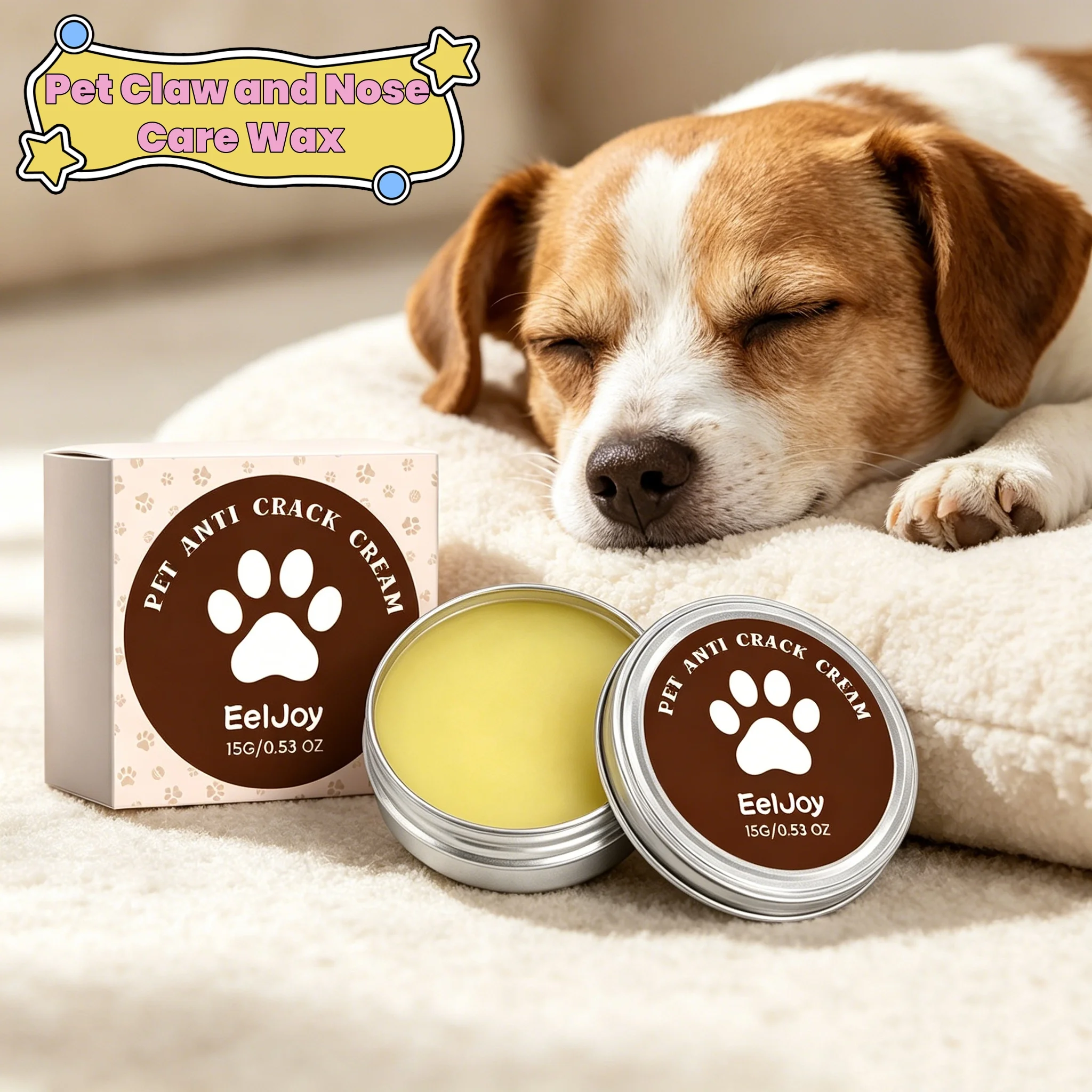 Bálsamo para el cuidado de la nariz y las patas de las mascotas, reduce las marcas, no irritante, para gatos, perros, accesorios de reparación de pies, cremas naturales suaves para pies de mascotas