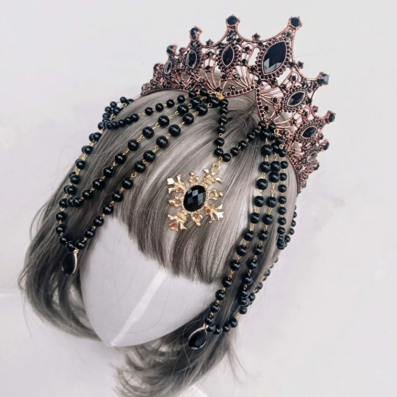 Baroque Crystal Tiaras And Crowns Headband For Women Party Bridal Wedding Hair Accessories Jewelry Crown Tiara Headband Gift image 3