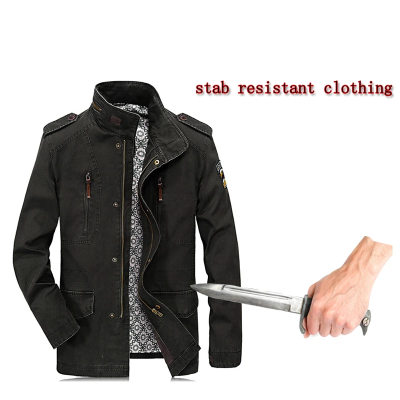 Stab Resistant Soft Long Sleeve Invisible Casual Self-defense Police Swat Fbi Safety Stab-resistant Cut Clothing New