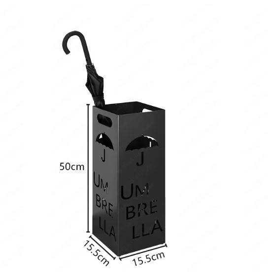Fashion Creative Umbrella Stand, Iron Office Umbrella Holder, Waterproof Rain Bucket for Home Foyer Entryway Storage