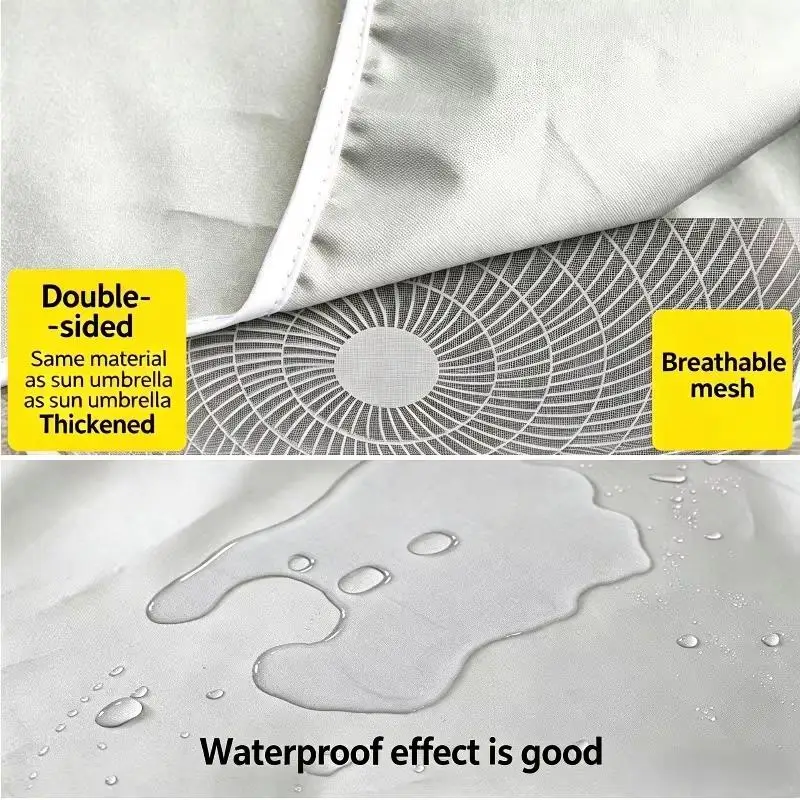 Waterproof AC Outdoor Unit Cover Sunproof Dustproof Windproof Snow Resistant Mini Protective Cover