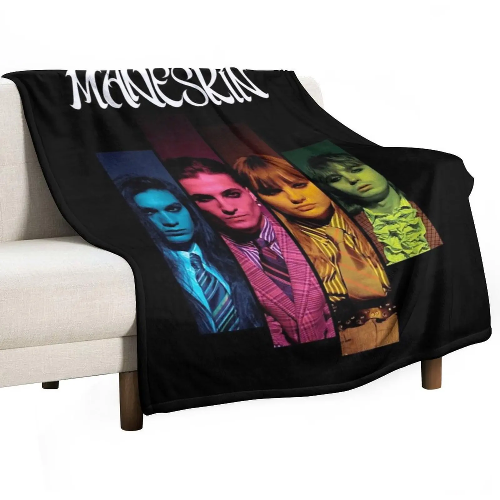 

MANESKIN Mneskin 3 Throw Blanket Loose Shaggy funny gift blankets and throws Blankets
