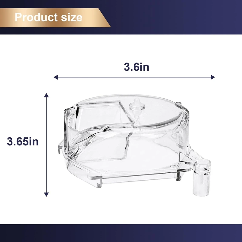 DGB-500GLID pour Cuisinart cafetière clair remplacement transparent broyeur couvercle d'assemblage-convient aux modèles