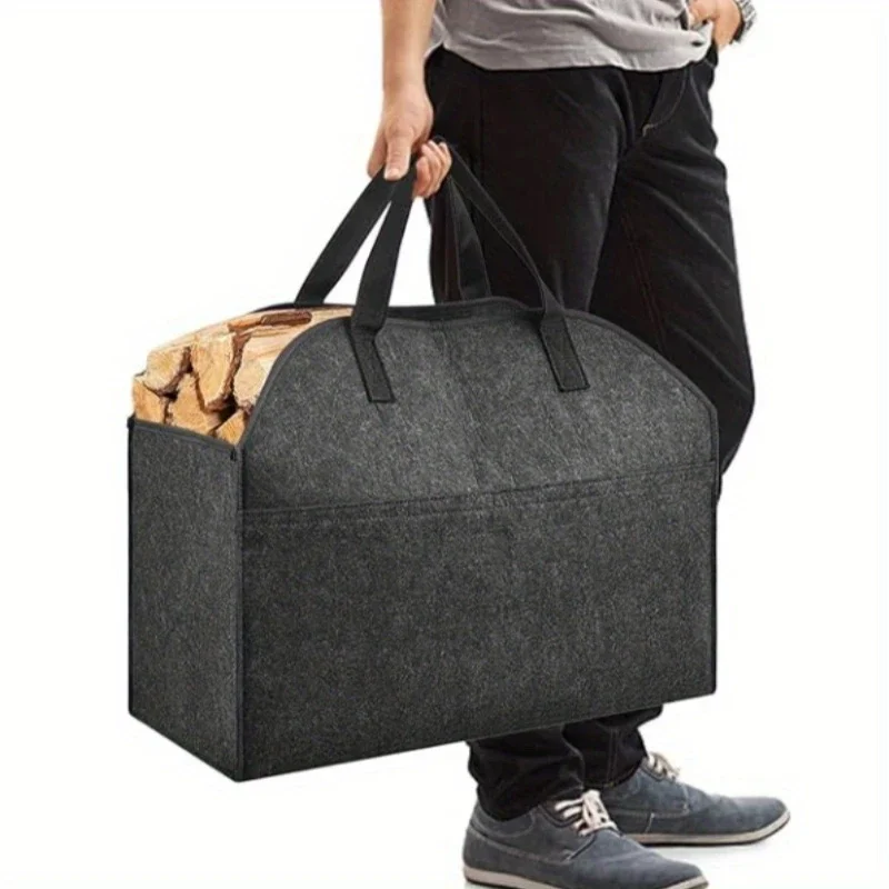 

Large Capacity Firewood Storage Bag Portable Durable Waterproof Scratch-resistant Log Carrier Outdoor Camping Wood Logging Bag