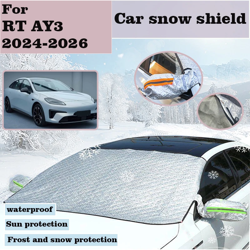 ม่านบังแดดรถยนต์สําหรับ Aion RT AY3 2024 2025 2026 ฝาครอบหิมะกระจก Snow SHIELD SunShade ป้องกันฝุ่น ICE อุปกรณ์ป้องกัน