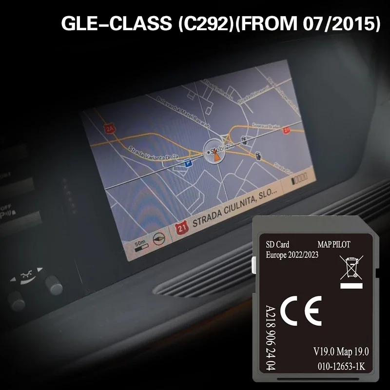 For Mercedes GLE-CLASS (C292)(FROM 07/2015) 32GB Cover EUROPE Spain Memory NAVI SD Card