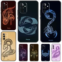 Zodiac Sign Cover For Samsung Galaxy A53 A33 A23 A52 A32 A22 A12 A51 A71 A15 A25 A13 A14 A34 A54 Case