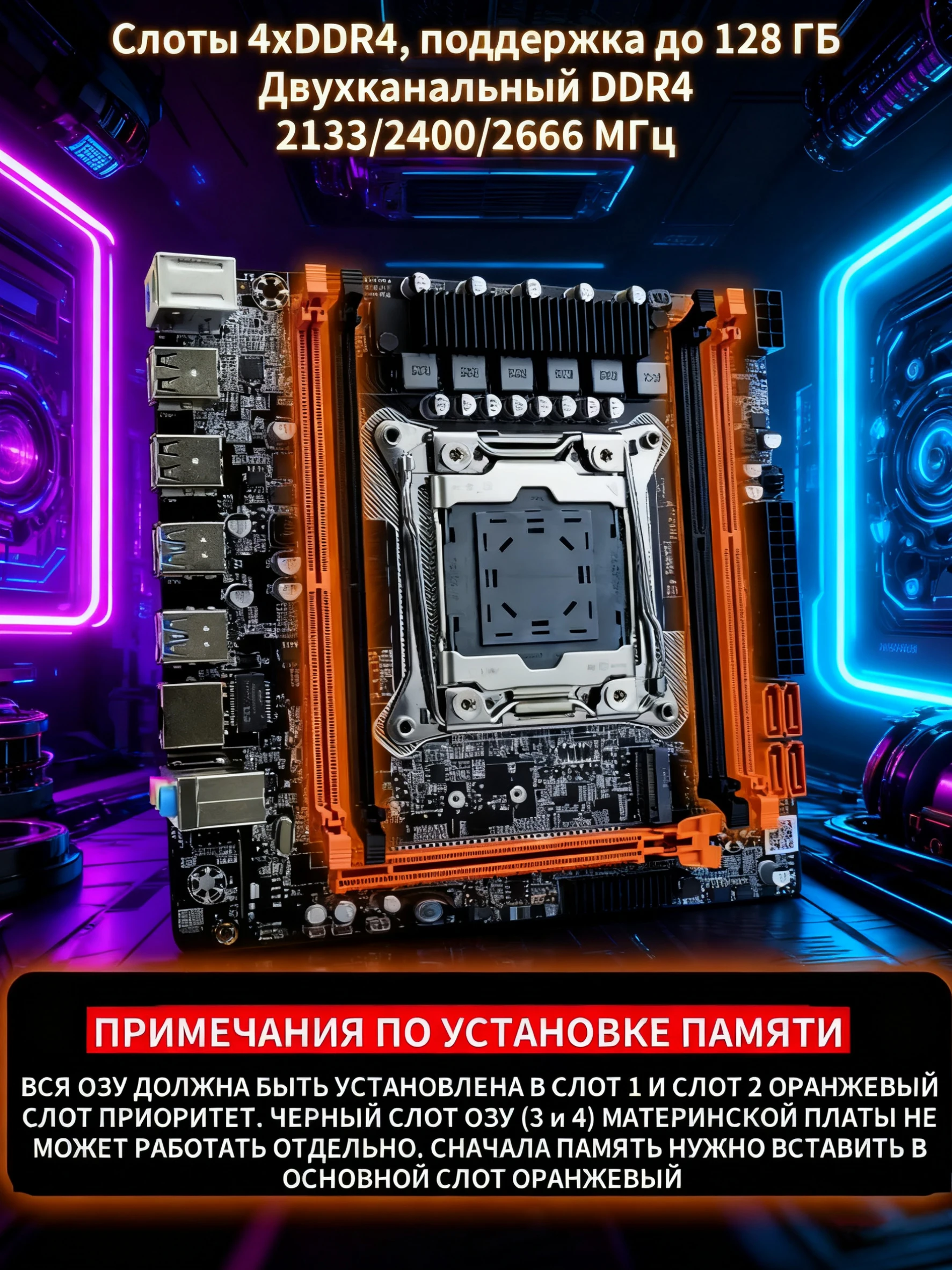 X99 PC take with 2680V4 and 2x8GB RAM support DDR4 NVME/NGFF M.2 X99 origin C612 Chip 4*SATA3.0 6*USB3.0 PS/2