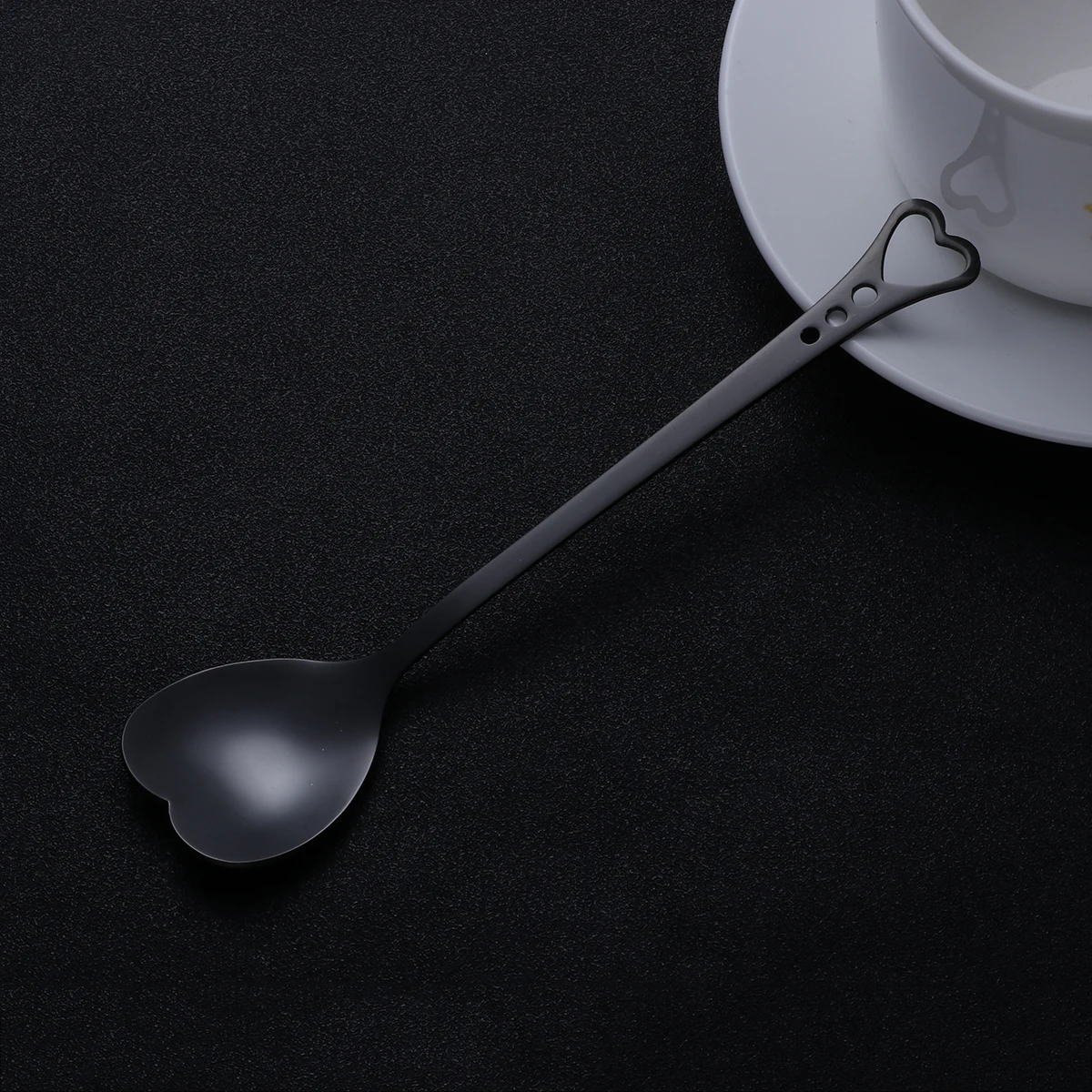 

Очаровательная ложка в форме сердца с позолотой, антикоррозийная посуда из нержавеющей стали для десертов, домашнего общественного питания, ресторанов