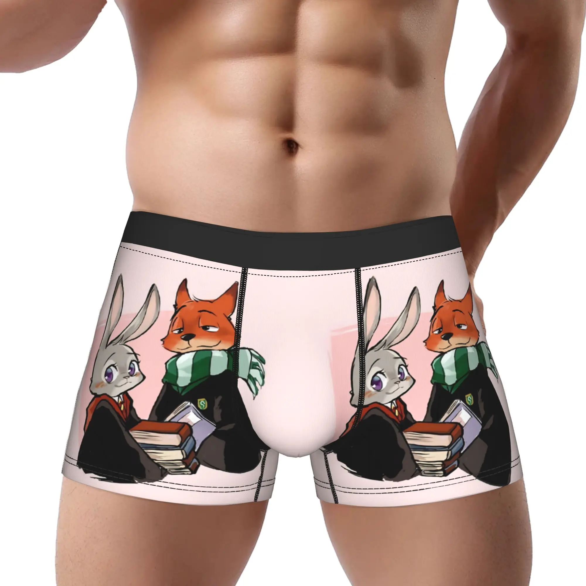 

Трусы-боксеры Zootopia 2 для взрослых 18+, дышащие трусики, мужское нижнее белье, удобные шорты, трусы-боксеры