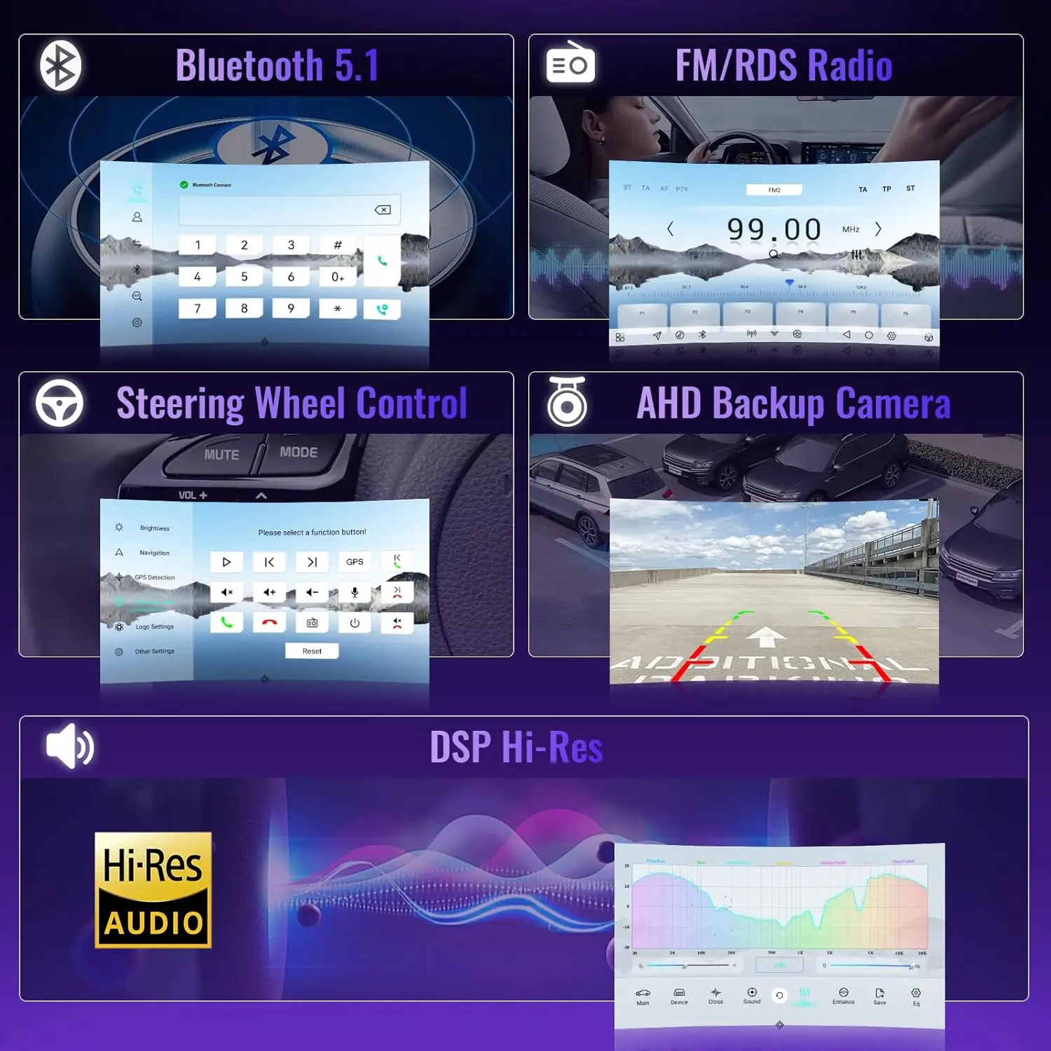 Автомобильный радиоприемник 5G WiFi 8Core 4G+64G для Honda Fit 2008-2013, 10-дюймовый сенсорный экран QLED с CarPlay, Android Auto, GPS, Bluetooth 5.1, Ba