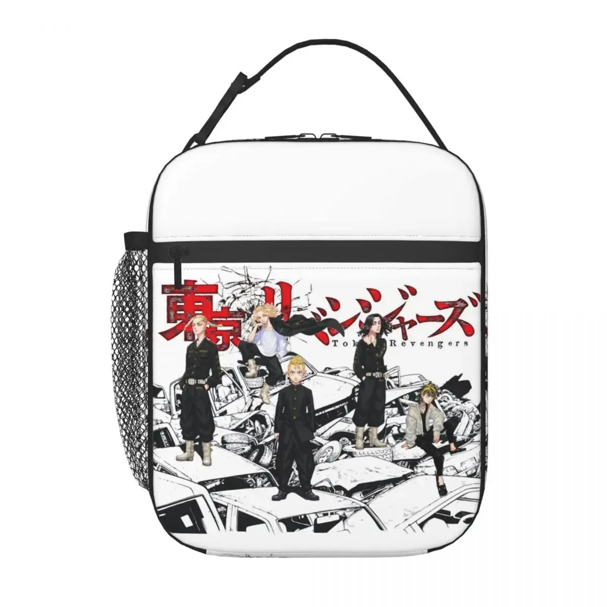 Tokyo Revengers Anime Manga Insulated Lunch Tote Bag for Women Tokyo Manji Gang Resuable Thermal Cooler Food Lunch Box School