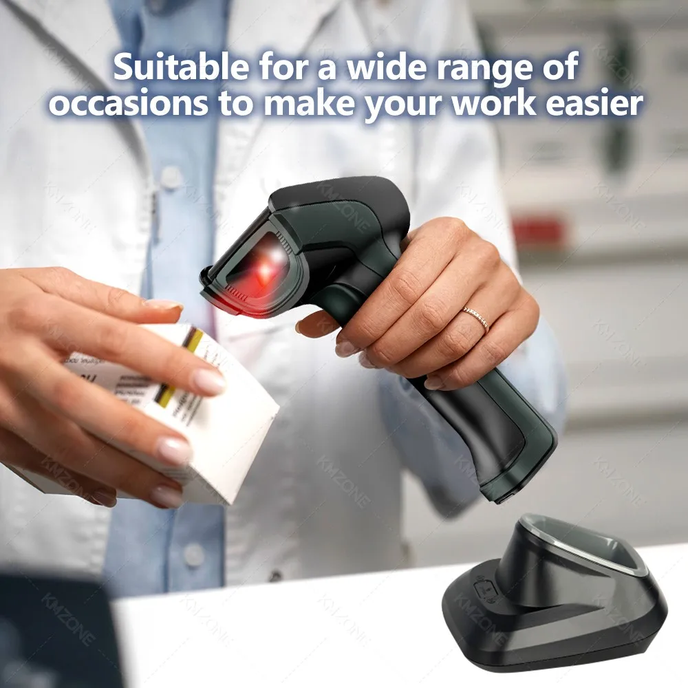 2D QR Reader Scanner 1D/2D Handheld Barcode Scanner Bar Reader Portable QR Scanner USB 2.4G Wireless PDF417 Data Matrix Code
