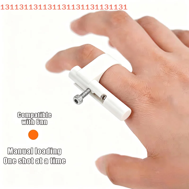 Boys Children Finger Ring Game Toy Keychain Launcher Model Stress Relief Keyring Decompression Artifact Fun Accessory Gift