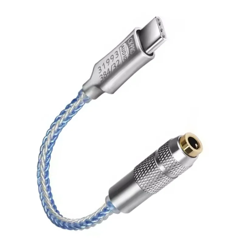 B04C-CX31993 Premium USB Type-C naar 3,5 mm hoofdtelefoongeluidsversterker - 32Bit/384 Khz audioadapter voor verbeterde audio-ervaring