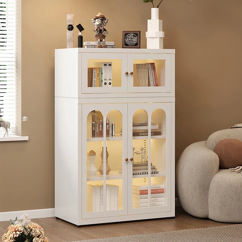 household small steel bookshelf picture book toy storage rack