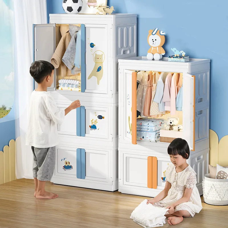 Caja de almacenamiento plegable Simple y moderna para niños, armario para el hogar, ropa, pantalones, ropa interior, casillero, artículos diversos, 72 L, 150l