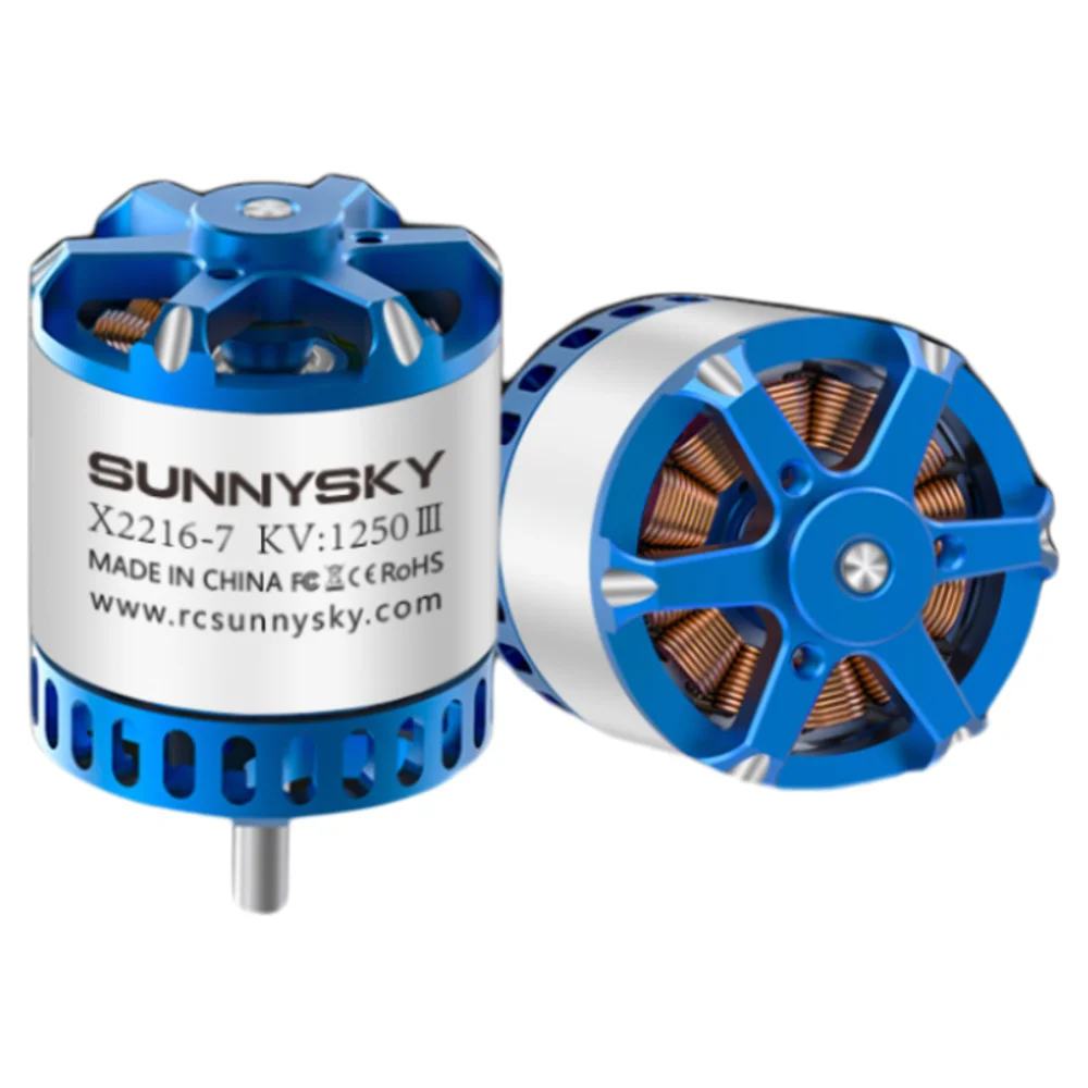 

SUNNYSKY X2216-III Brushless Motor 880KV 950KV 1100KV 1400KV 2600KV 3-4S for RC Airplane FPV Drone Long Short Shaft 525-740W