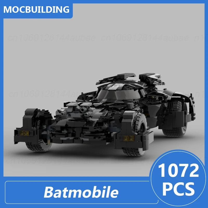 Batmobile Car Model Moc Building Blocks Black Diy Assemble Bricks Creative Educational Collect Display Xmas Toys Gifts 1072PCS