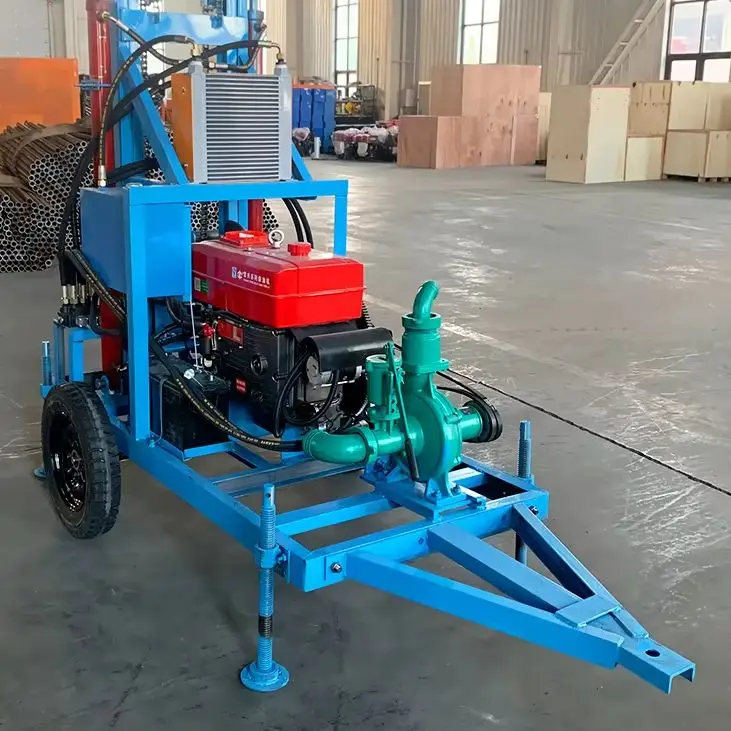 

Customized High Quality Hydraulic Water Well Drilling Rig Diesel 35HP 100m Crawler Wheel Flexible Mobile Drilling