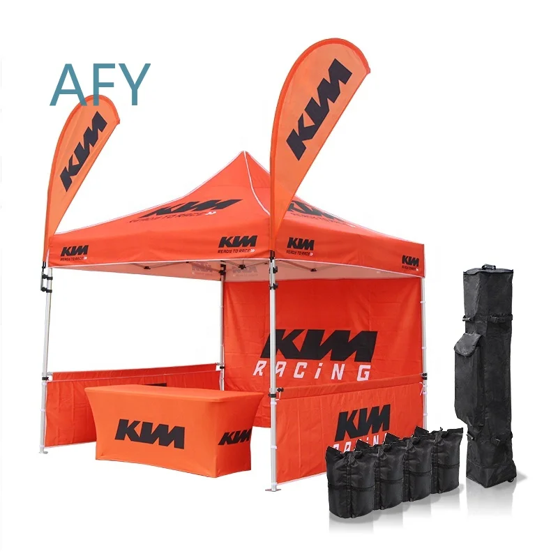 Aluminum Pop Up Canopy Tent for Outdoor Events Trade Shows Promotions 3x3 10x10 ft Custom Printed Display Tent with Logo for