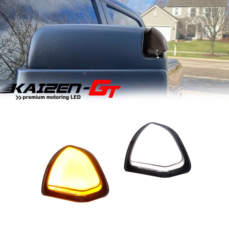 

Switchback LED Car Front Side Mirror Lights Amber Turn Signal w/ White DRL/Driving Light For Dodge Ram 1500 2500 3500 4500 5500