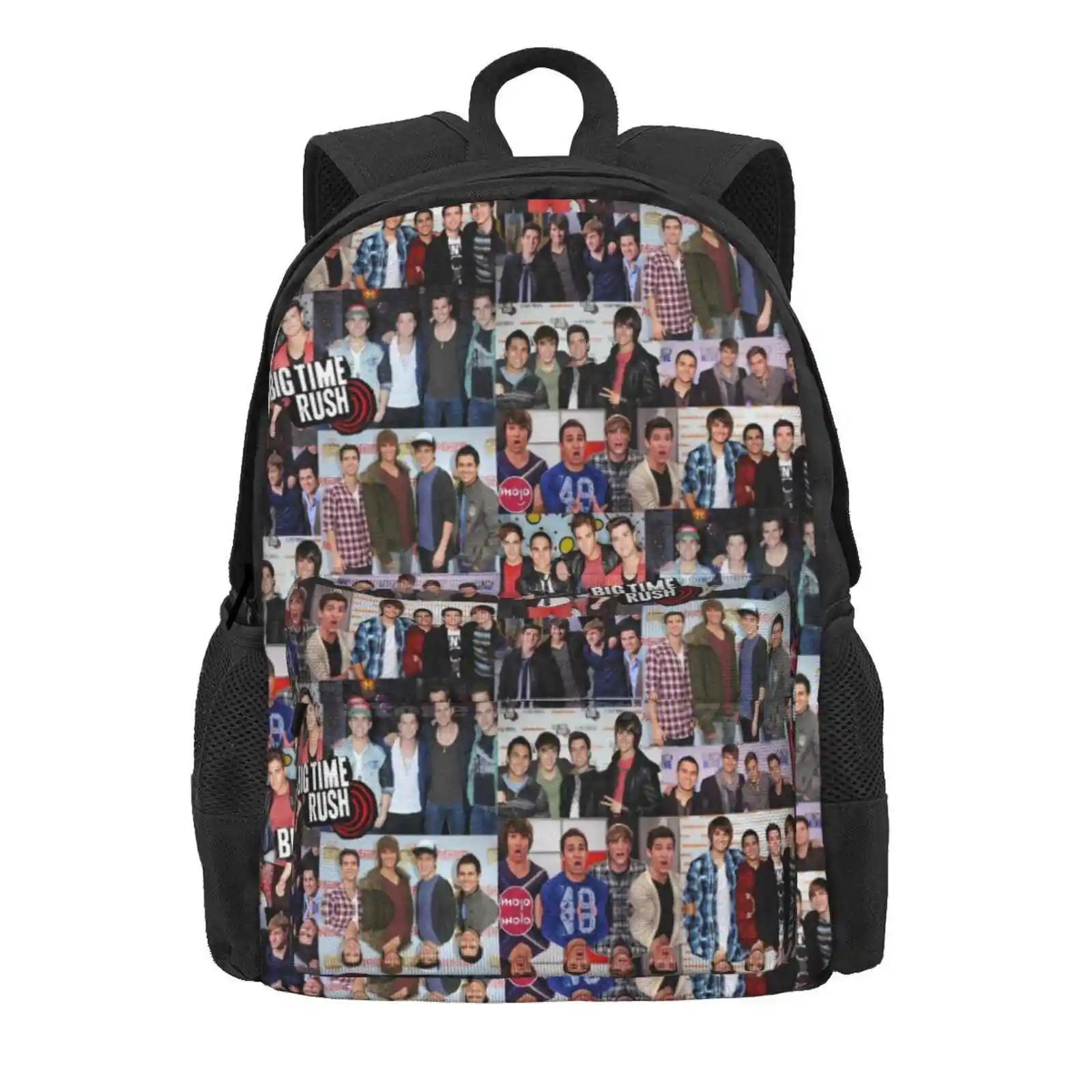 Big Time Rush 3d Print Design Backpack Student Bag Big Time Rush Btr Kendall Logan Carlos