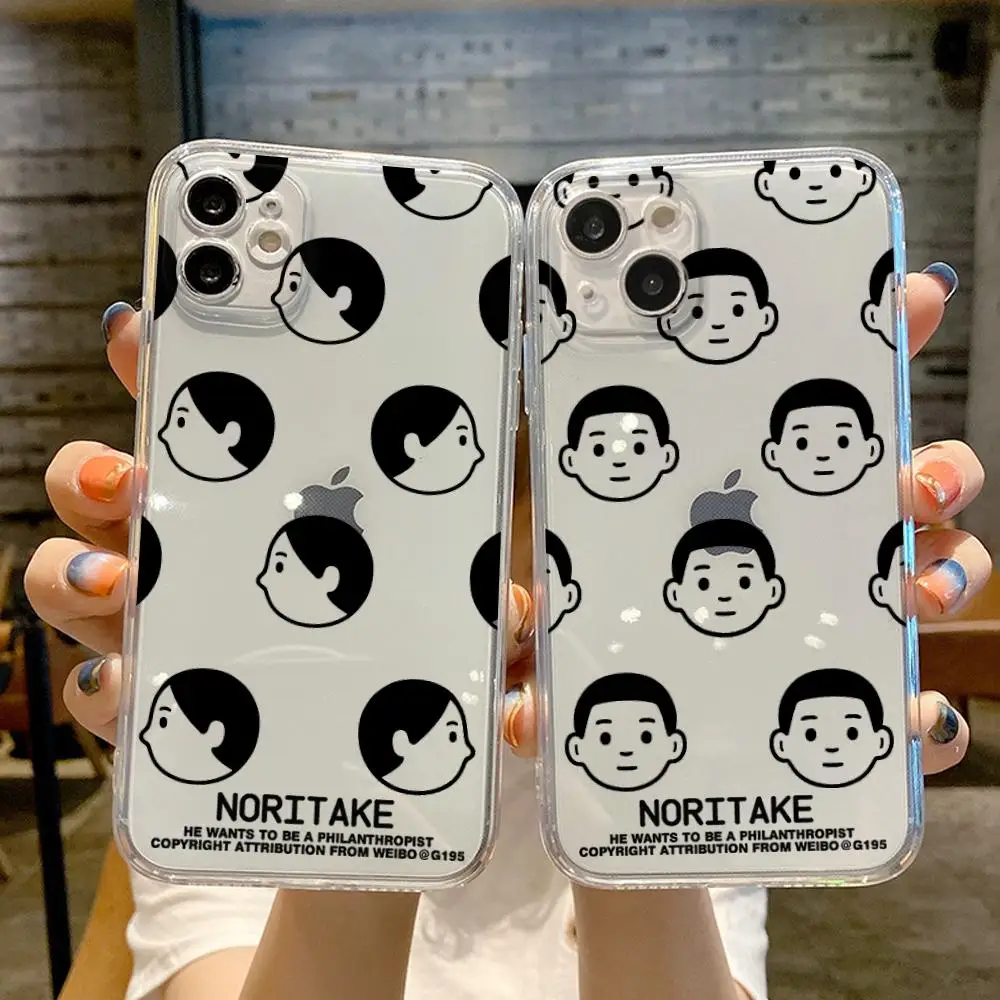 Cartoon Noritake Ar Phone Case FOR IPhone 15 14 13 12 11 Pro 14 15 Plus 13 Pro MAX XR XS Woman Transparent Covers