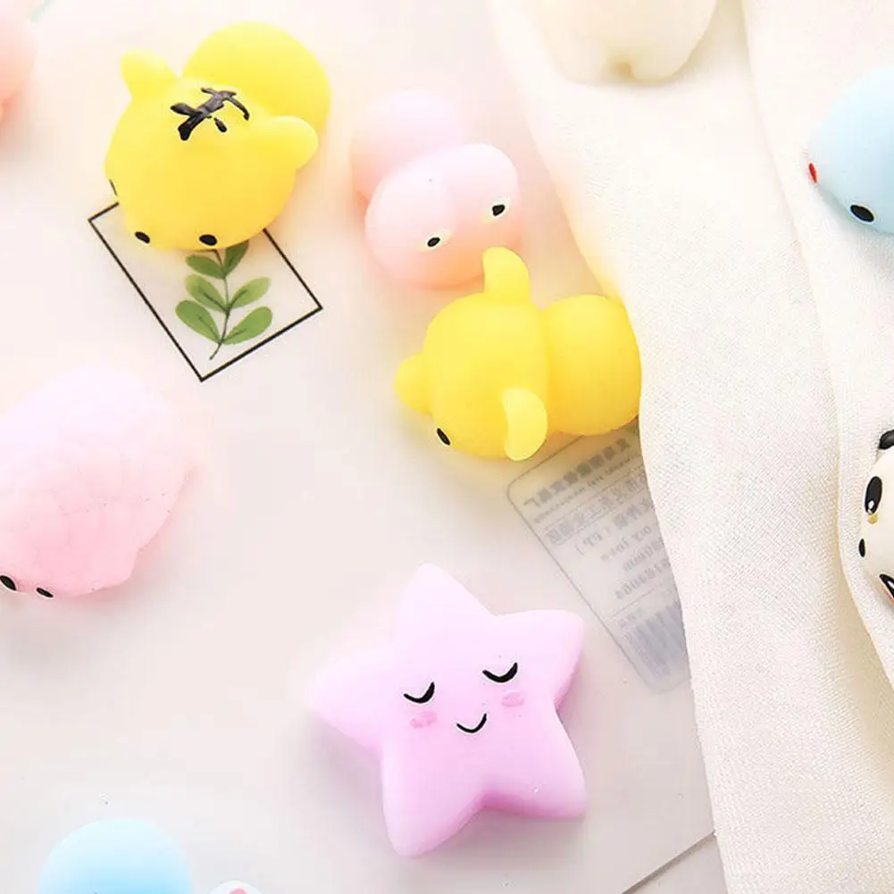 30 шт. Kawaii Squishies Mochi Anima игрушки для детей Антистресс мяч сжимаемые Конфеты сувениры игрушки для снятия стресса на день рождения W4r9