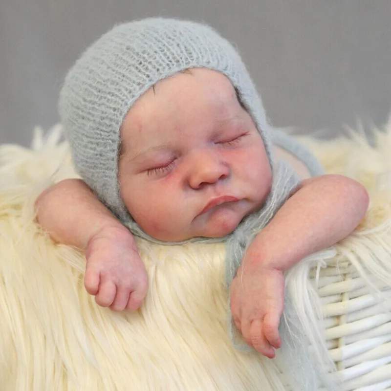 18 Inches Levi Bebe Reborn Baby Vinyl Unfinished Unassembled Doll Parts DIY Blank Doll Kit Mold - view 6