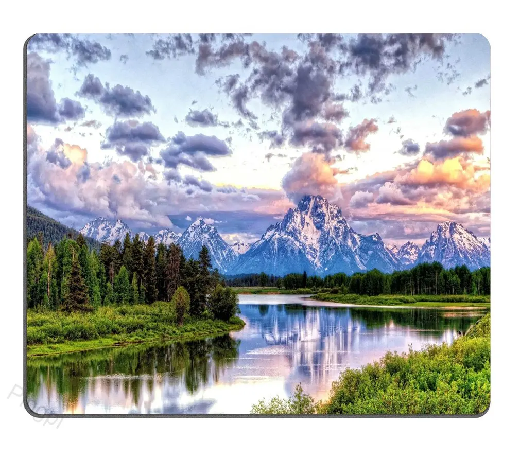 

High Quality Beautiful Scenery Printing Lock Edge Gaming Mousepad Gamer Mouse Mat Keyboard Mats Desk Pad Mousepads 30x25cm