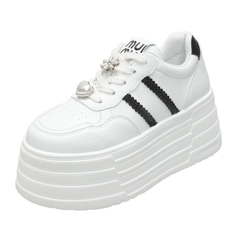 

8cm 2024 Air Mesh Mary Jane Summer Skateboard shoes Women Shoes Hook rhinestone Platform Wedge Round Spring Fashion Casual shoes