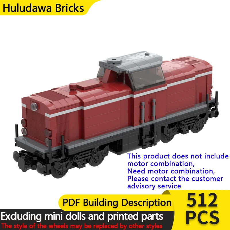 

City Car Model MOC Building Bricks V100.20 Diesel Locomotive Modular Technology Gifts Holiday Assemble Children Toys Suit