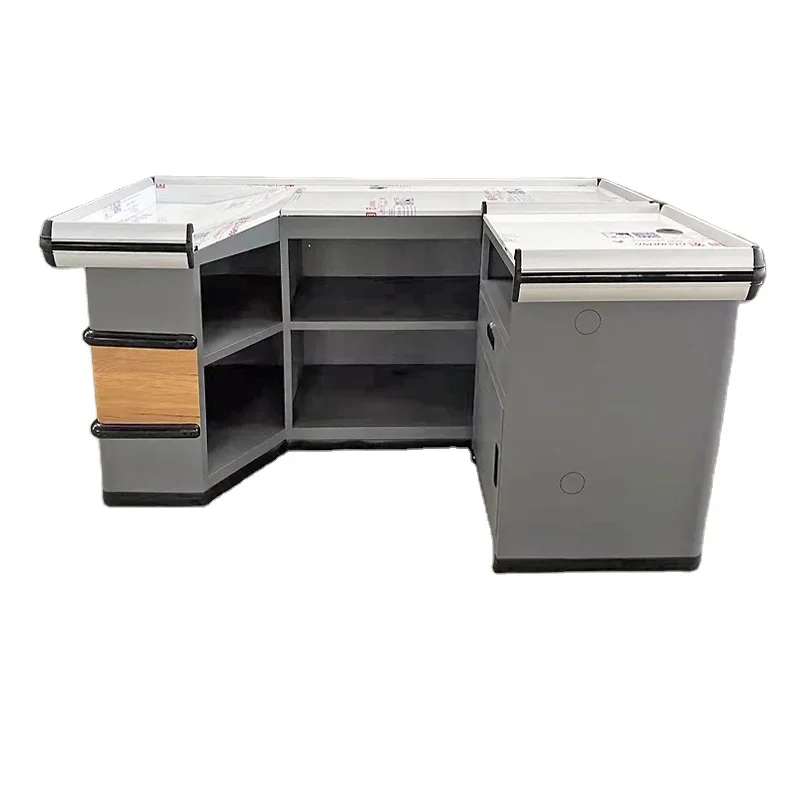 Various Styles Assemble Steel Cash Register Checkout Counters for Supermarkets and Shopping Malls Cashier Desk Chaoyu Xy Model
