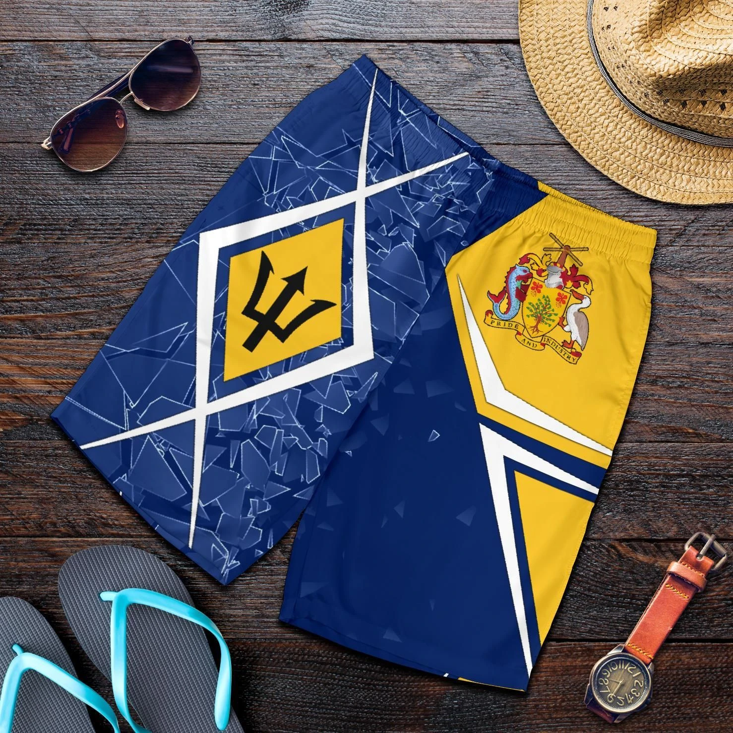 

Винтажные шорты Barbados с 3D принтом, мужские шорты с флагом и графикой, летние плавки в гавайском стиле, детские свободные шорты со льдом