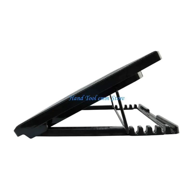 H37F Computer Cooling Pad With 5 Powerful Fan And Option Tablets Cooling Stand