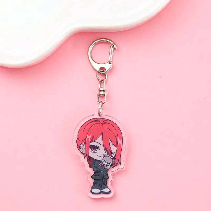 أنيمي الأزرق قفل الاكريليك سيارة المفاتيح اكسسوارات حقيبة سحر لطيف الكرتون حقيبة ظهر الطالب قلادة كيرينغ الإبداعية أصدقاء الهدايا #3
