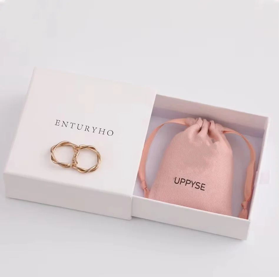 

50 pink Cotton drawstring bag personalize logo custom dust pouch jewelry packaging pouch printing wholesale gift packaging produ