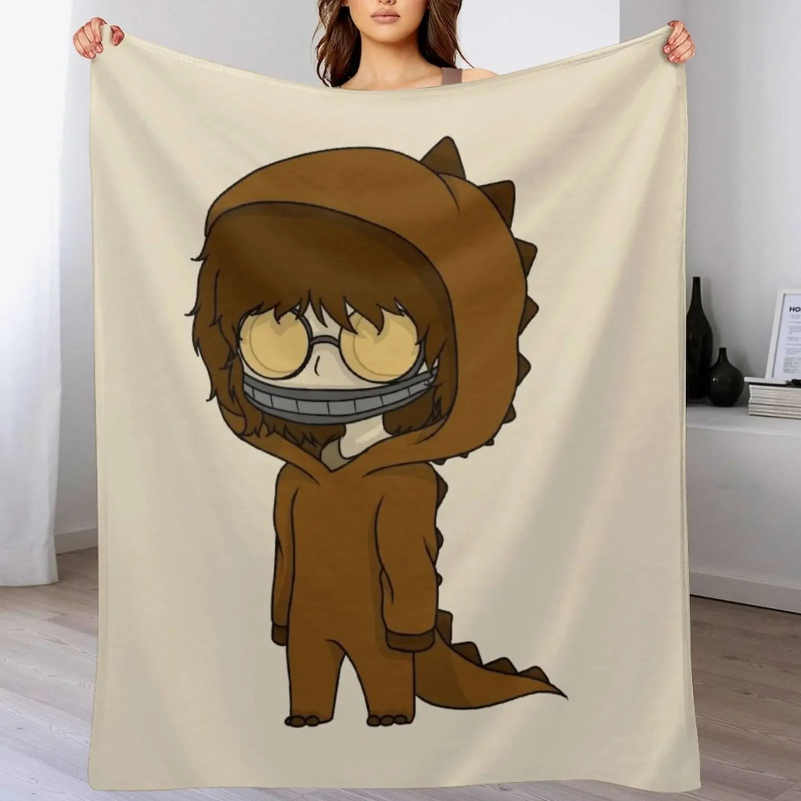 

ticci toby dinosaur chibi Throw Blanket Single Heavy wednesday Softest Blankets