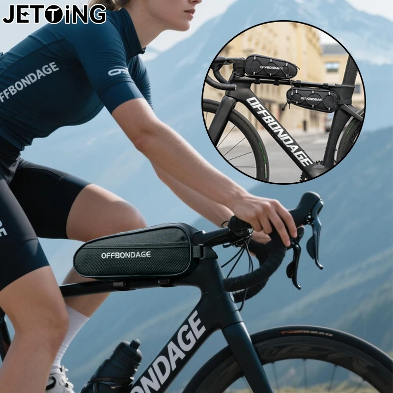 

1 шт. большая сумка для велосипеда, водонепроницаемая светоотражающая передняя верхняя рама, сумка-труба, велосипедная сумка, большая вместимость, аксессуары для шоссейного велосипеда MTB